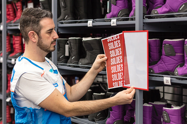 Señalización en tienda