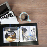 Pack Blu-Ray, 50 fundas dobles para Blu-Ray con fieltro, 2 carpetas