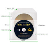 Pack Blu-Ray, 50 fundas dobles para Blu-Ray con fieltro, 2 carpetas