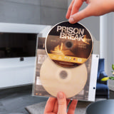 Pack Blu-Ray, 50 fundas dobles para Blu-Ray con fieltro, 2 carpetas