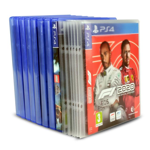 Fundas para juegos PS4 con taladros para archivo