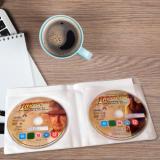 Bolsillos dobles para Blu-Ray con fieltro