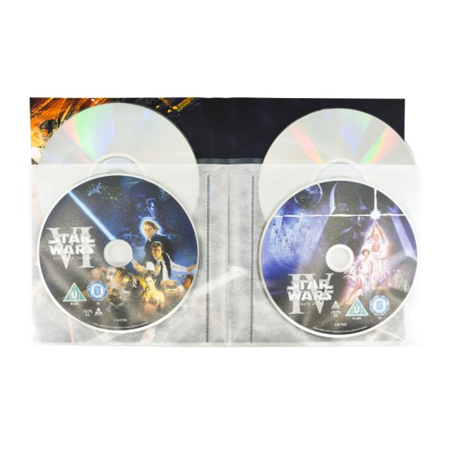 Fundas para DVD de 4 discos con fieltro