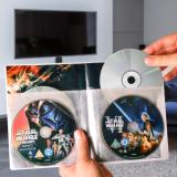 Fundas para DVD de 4 discos con fieltro