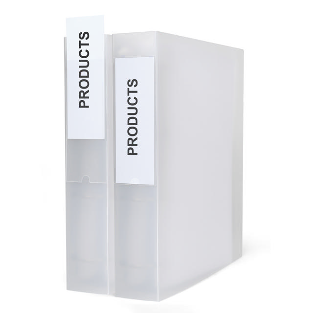Porta etiqueta autoadhesivo, permanente, 25 x 75 mm, con tarjetas