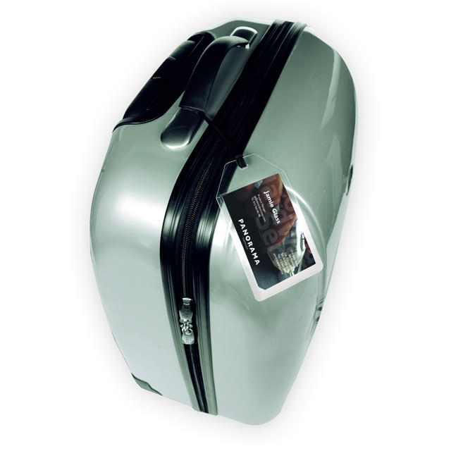 3L Identificadores para maletas, con tarjetas comerciales y cordón, 72 x 123 mm