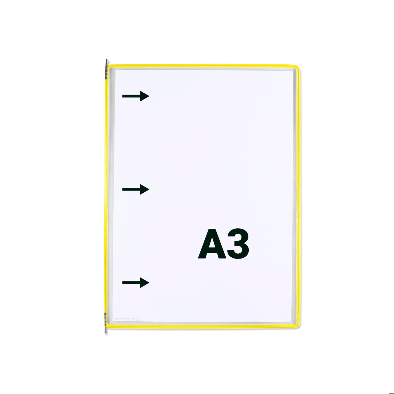 Funda con pivotes Tarifold, A3, vertical, inserción lateral izquierda