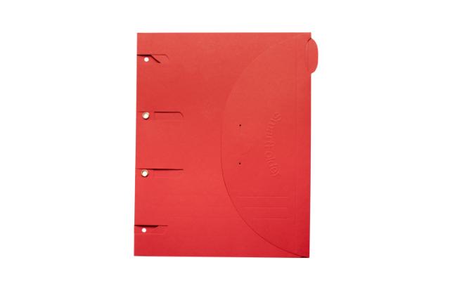 Carpeta de archivos perforada Smartfolder con pestaña, A4