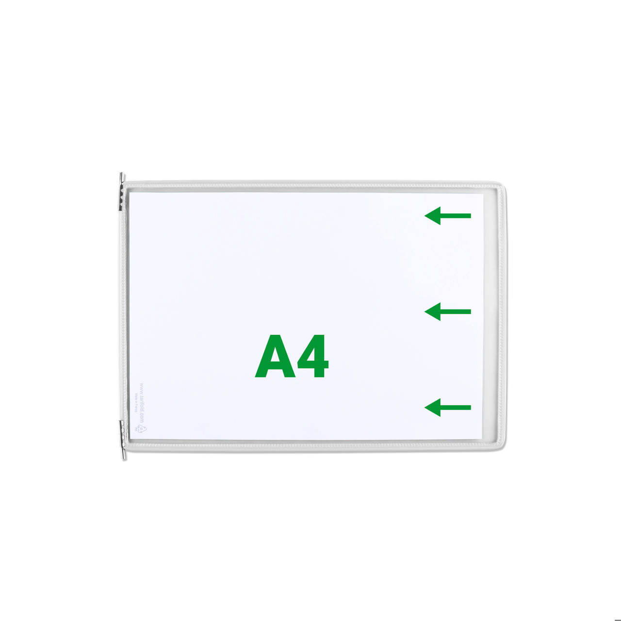 Funda con pivotes Tarifold, A4, horizontal, inserción lateral derecha