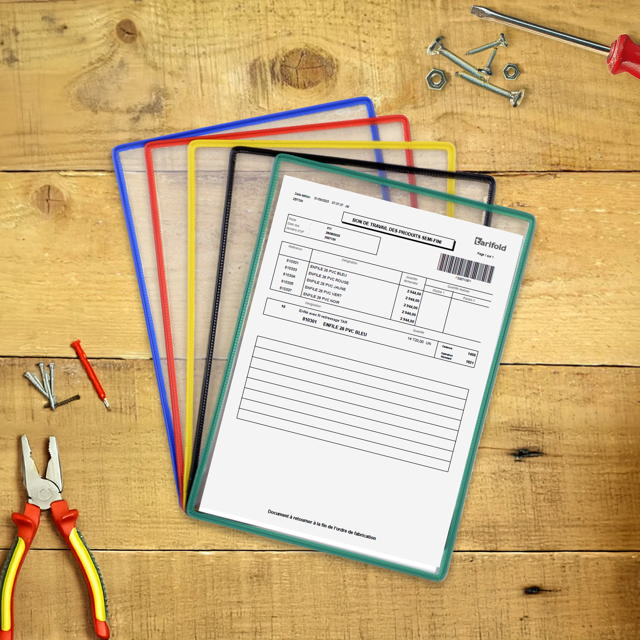 FUNDA SIMPLE SIN PIVOTES - A4 - COLORES SURTIDOS