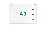 FUNDA CON 2 ANILLAS A3 x5 - FORMATO HORIZONTAL - BLANCA