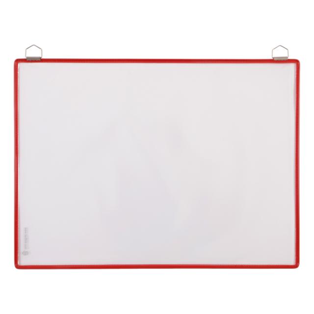 FUNDA CON 2 ANILLAS A3 x10 - FORMATO HORIZONTAL - ROJA