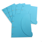 Carpeta de archivos perforada Smartfolder con pestaña, A4