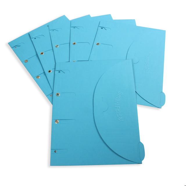 Carpeta de archivos perforada Smartfolder con pestaña, A4