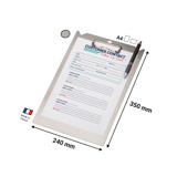 Clipboard, Aluminio, A4, vertical