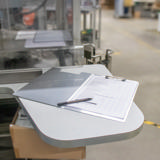 Carpeta con pinza y solapa, aluminio, A4, Vertical