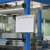 Archivador de 4 anillas, con fijación magnética, Aluminio, A4, Horizontal