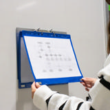 Archivador de 2 anillas, con fijación magnética, Aluminio, A4, Horizontal