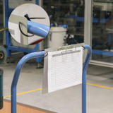 Archivador de 2 anillas, con fijación magnética, Aluminio, A4, Horizontal