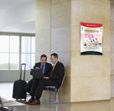 Magneto Funda de presentación adhesiva con marco, Gran formato, Removible, A1