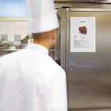 Funda porta anuncios magnética, apertura lateral grande, A4