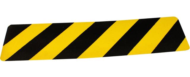 Tira adhesiva adaptable de seguridad antideslizante de 150 x 610 mm - amarillo/negro