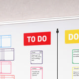 Tarjetas magnéticas para títulos, Kanban, 175 x 75 mm