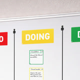Tarjetas magnéticas para títulos, Kanban, 175 x 75 mm