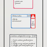 Tarjetas magnéticas para tareas, M, 105 x 75 mm