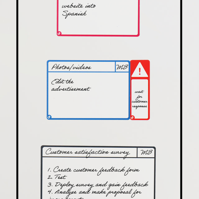 Tarjetas magnéticas para tareas, M, 105 x 75 mm