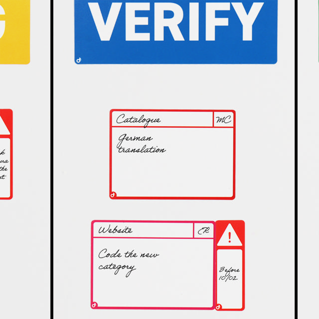 Tarjetas magnéticas para tareas, M, 105 x 75 mm