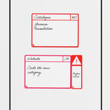 Tarjetas magnéticas para tareas, M, 105 x 75 mm