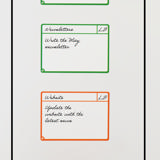 Tarjetas magnéticas para tareas, M, 105 x 75 mm