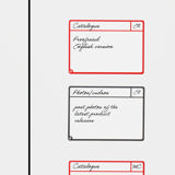 Tarjetas magnéticas para tareas, M, 105 x 75 mm