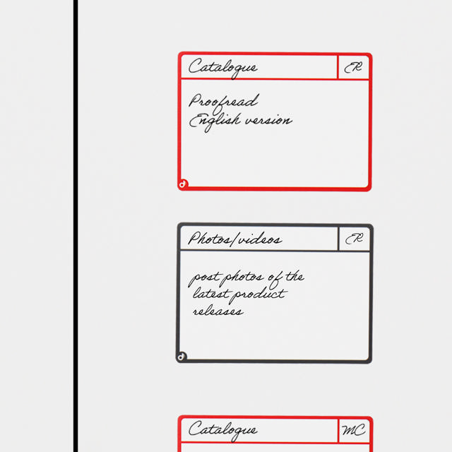 Tarjetas magnéticas para tareas, M, 105 x 75 mm