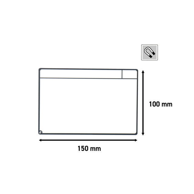 Kit tarjetas Magnéticas para pizarras Kanban, 3 columnas, tarjetas S