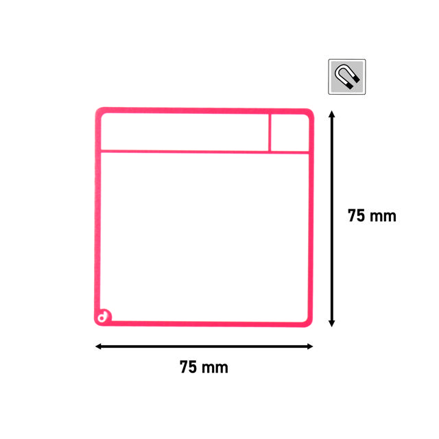 Kit tarjetas Magnéticas para pizarras Kanban, 3 columnas, tarjetas S