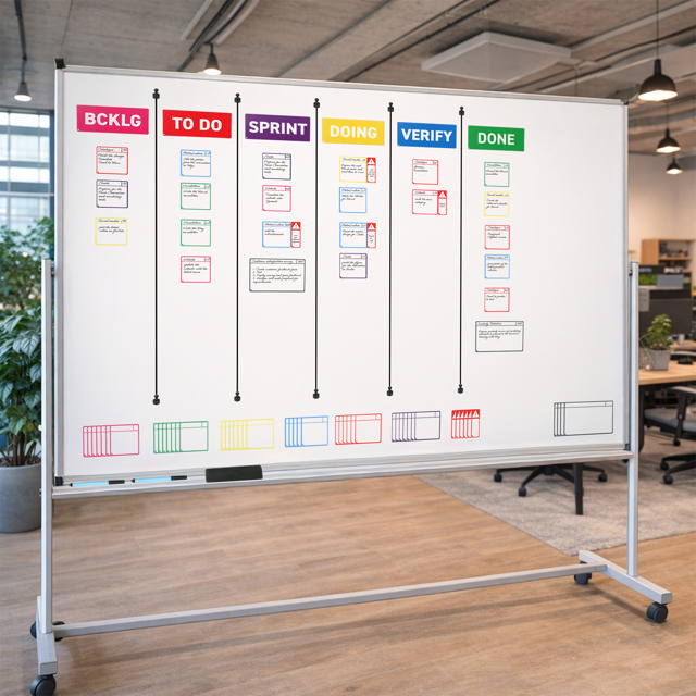 Tarjetas magnéticas para tareas, S, 75 x 75 mm