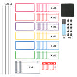 Kit tarjetas magnéticas para pizarras Agile, 6 columnas, tarjetas M