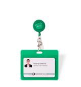 FUNDAS PARA TARJETAS DE IDENTIFICACIÓN - PLÁSTICO PVC - VERDE