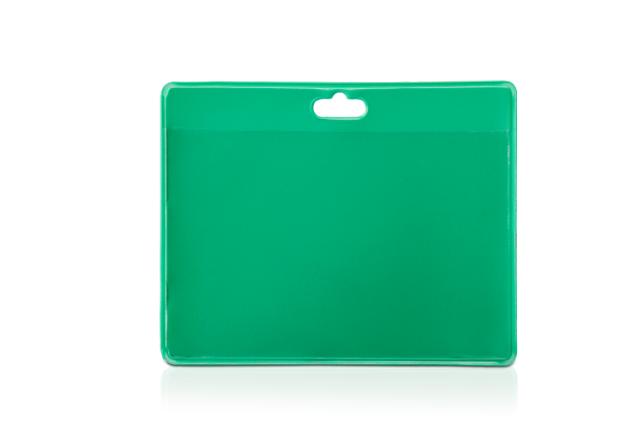 FUNDAS PARA TARJETAS DE IDENTIFICACIÓN - PLÁSTICO PVC - VERDE