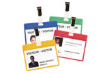 KIT IDENTIFICADORES DE VISITA PVC - TRANSPARENTE