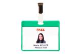 KIT IDENTIFICADORES DE VISITA PVC - VERDE