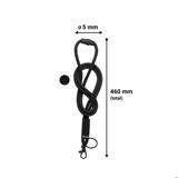 Cinta colgante redondo, con mosquetón y anilla