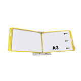 Soporte de mesa metálico Tarifold, montado vacío, A4, con topes, para 10 fundas