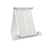 Unidad de exhibición de escritorio de metal Tarifold vacía montada, A5, con topes laterales, para 20 bolsillos