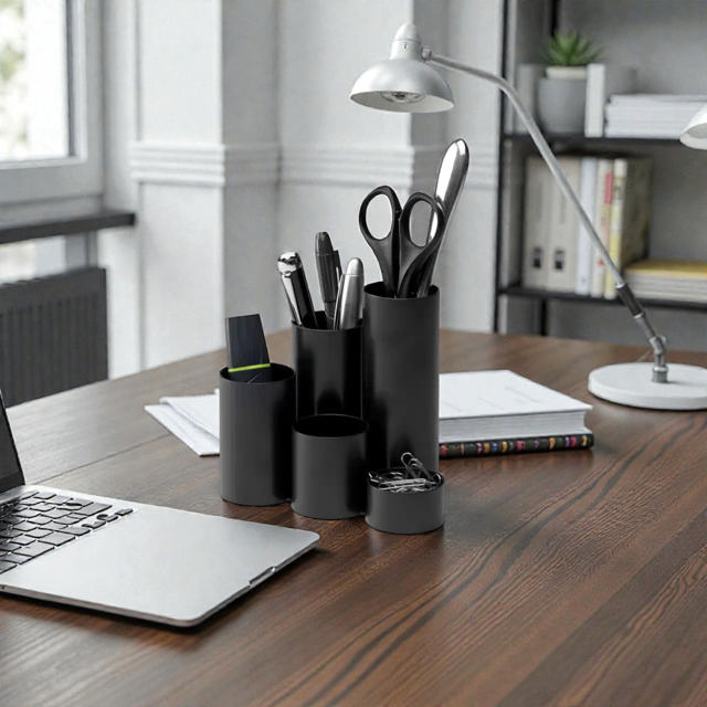 Cubilete 5 huecos Re-Solution tidy, 100% reciclados, Blue Angel