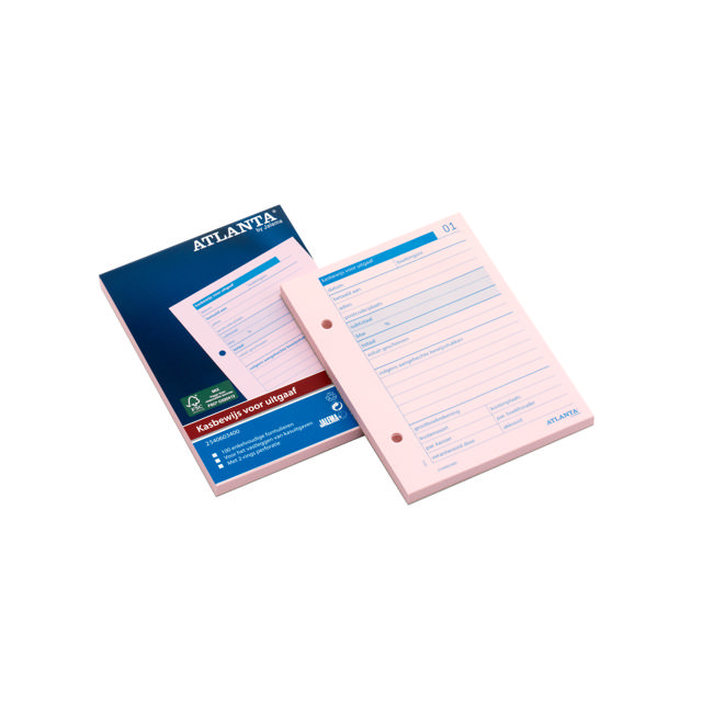 Formulario de Caja Chica de Atlanta para Gastos, A6, Texto NL, FSC®