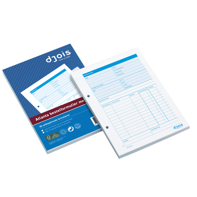 Bloque de Pedido de Atlanta, Autocopiativo, A5, Texto NL, FSC®