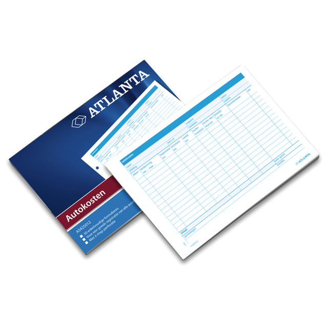 Bloque de Gastos de Coche de Atlanta, A5, Texto NL, FSC®